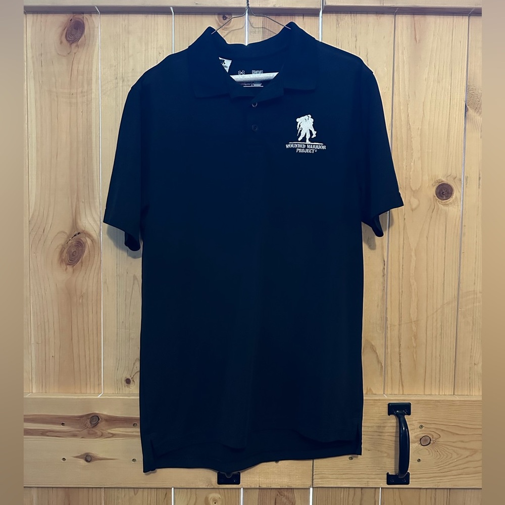 Men’s Under-armor Wounded Warrior Project Polo / Like New / Size Medium